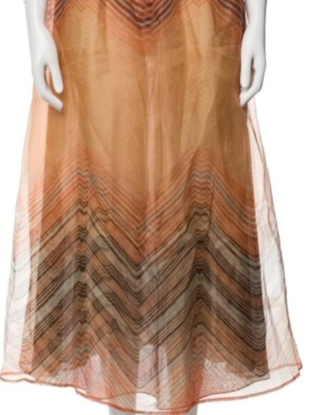 NWOT ULLA JOHNSON Gisele Silk Midi Cocktail Dress in Tierra XS $890. - Picture 5 of 10